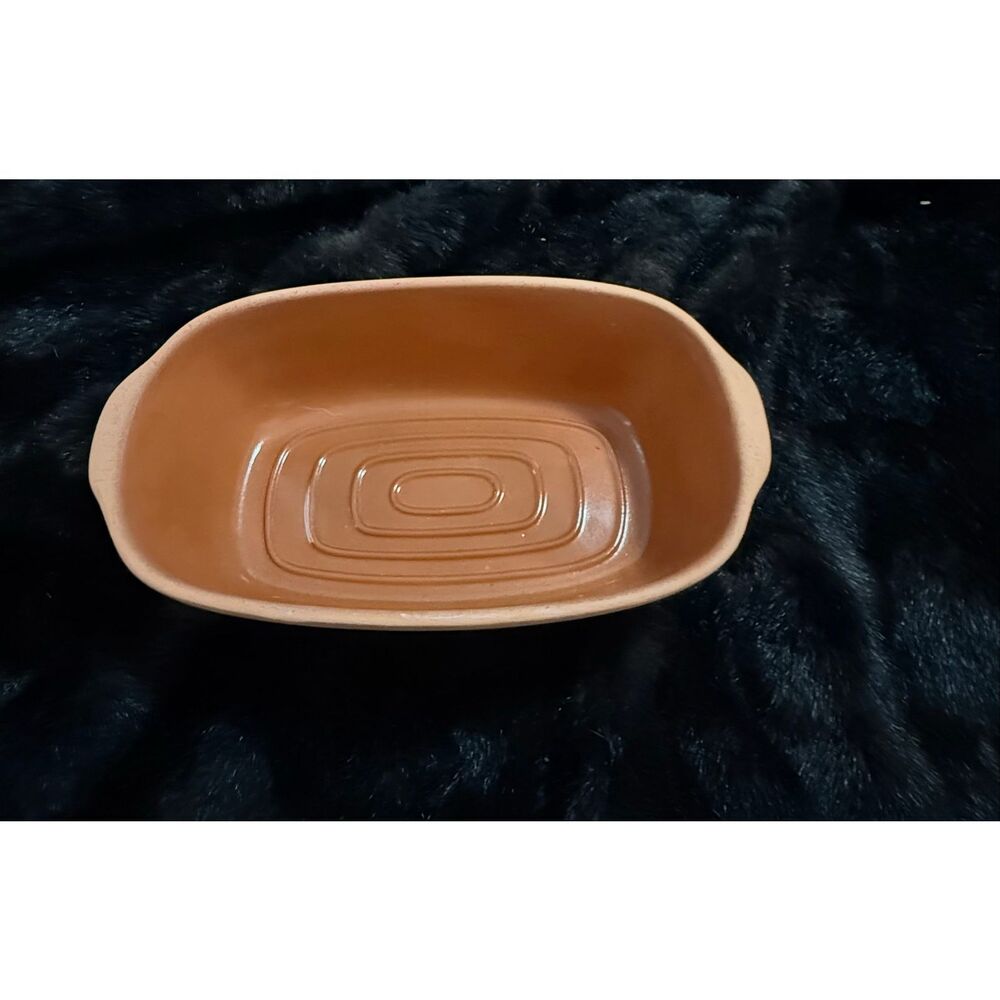 Vintage Ovenware 9.5" 3" deep Clay Simmer Pot West Germany